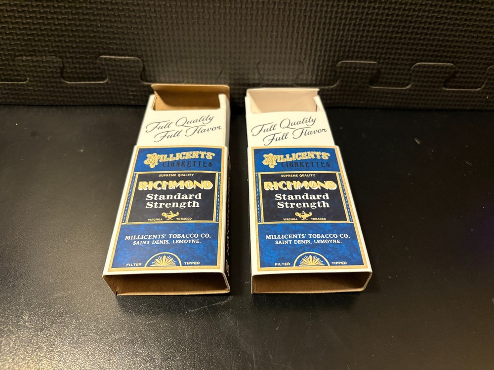Millicent Cigarette packs from Red Dead Redemption - 2 empty custom design boxes
