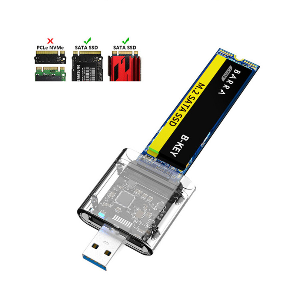 M.2 NGFF SSD SATA TO USB 3.0 Solid State External Enclosure Storage Case Adapter