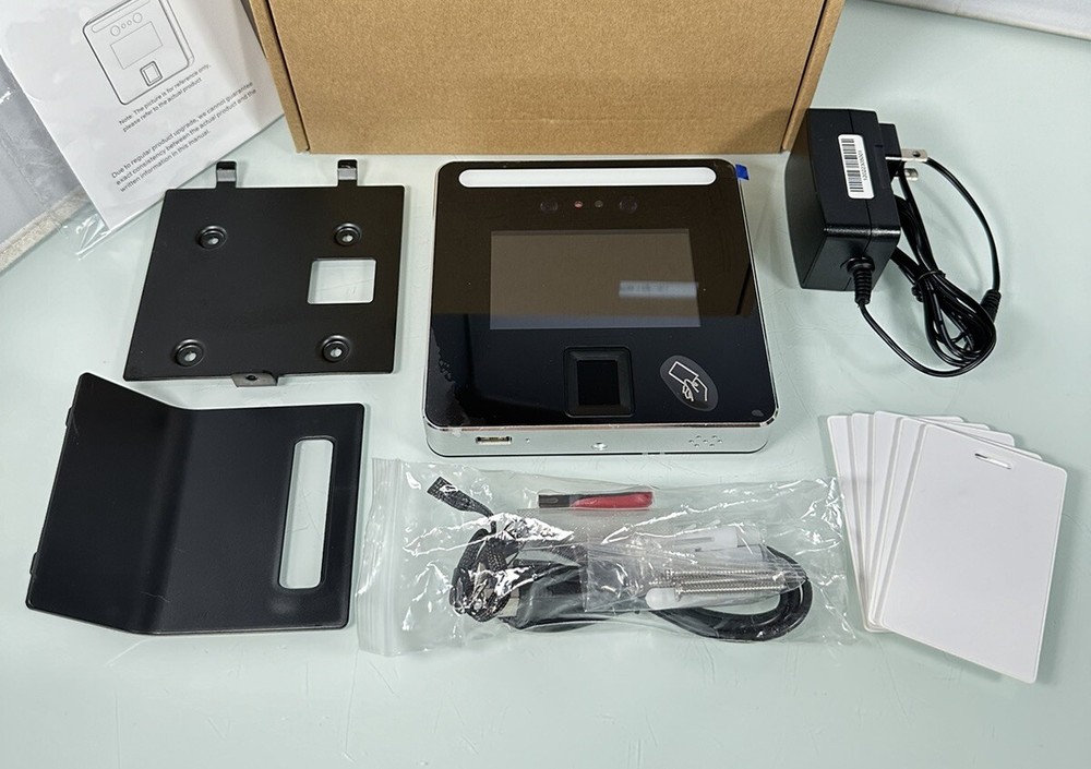 NEW Hysoon HY3000 Time Clock 4” Touch Screen Automatic Face Fingerprint RFID Pin