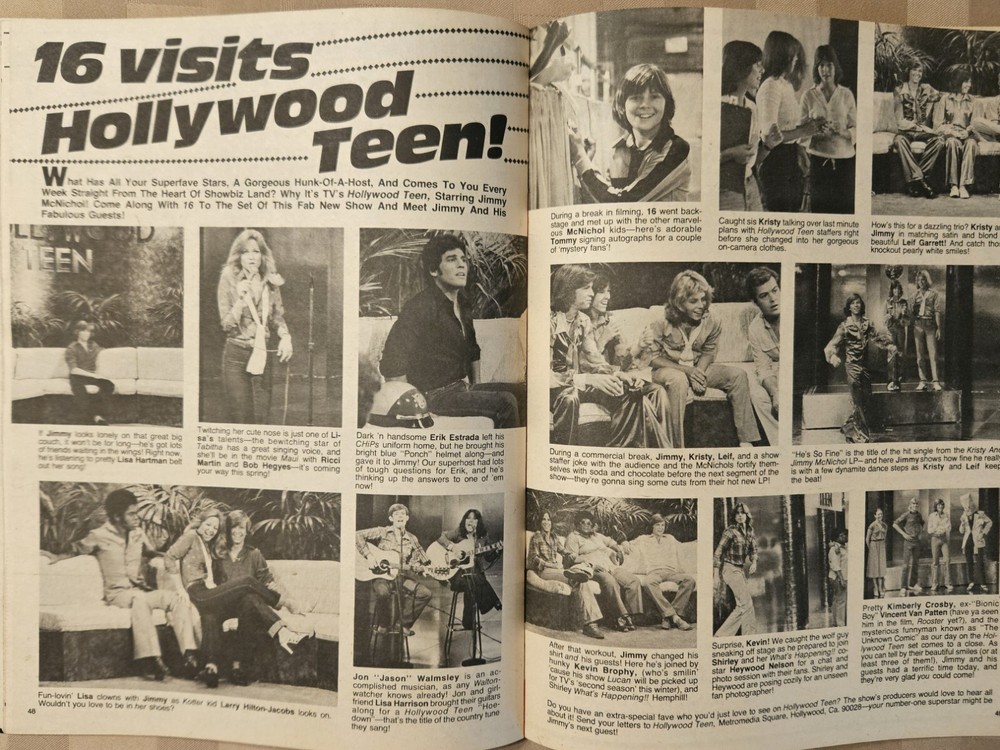 16 Magazine December 1978 KISS, ROLLERS, GARRETT, GIBB