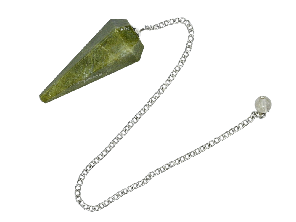 Vesuvianite Dowsing Crystal Pendulum
