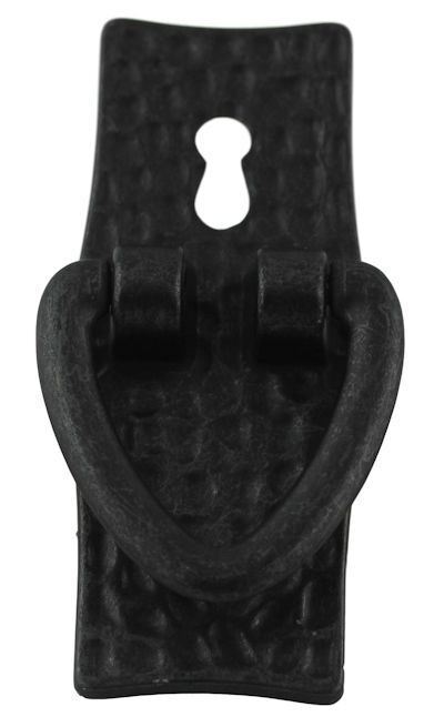 3/4" Stickley Style Vertical Drop Pull Dark Antique Pewter