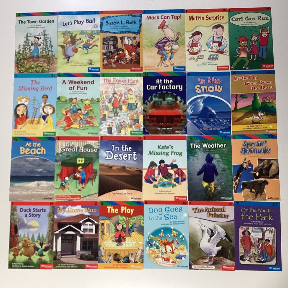 1st Grade Reader Lot of 24 Readers Books Harcourt Publishing