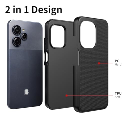 for Case, with Screen Protector, Dual Layer Black BLU View Speed Ultra 5G