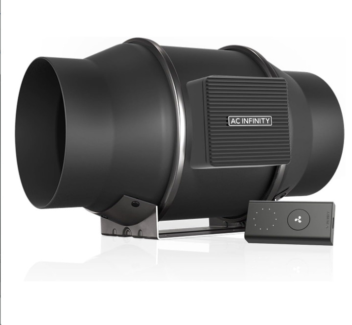 CLOUDLINE PRO S6 6” Quiet Inline Duct Fan with Speed Controller, EC Motor