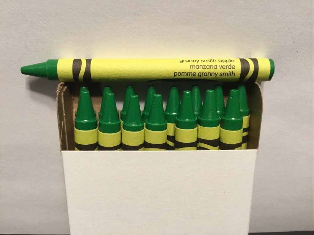 (16) Crayola Crayons (granny smith apple) BULK