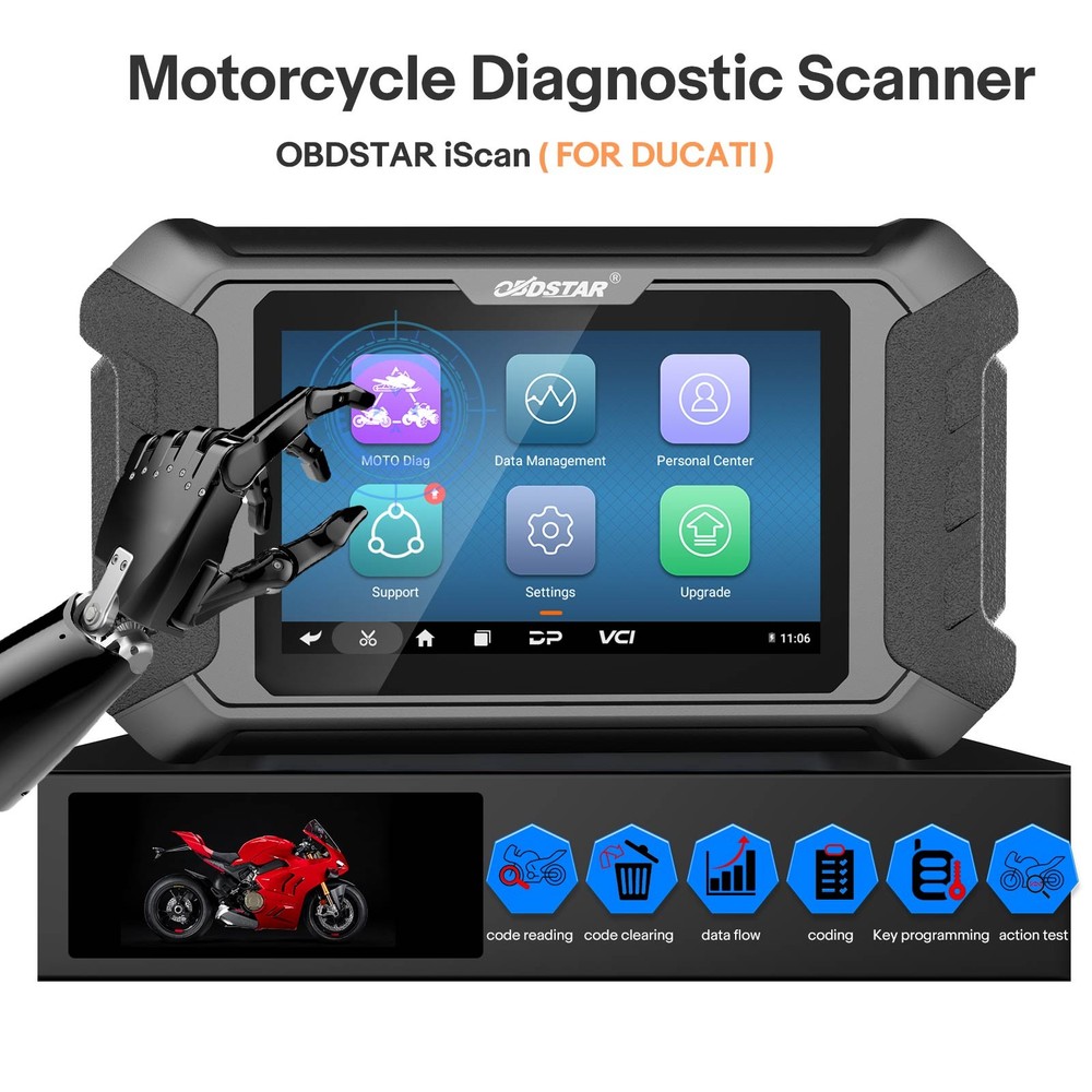 OBDSTAR iScan for DUCATI Motorcycle Diagnostic Scanner Tool Progarmmer Coding