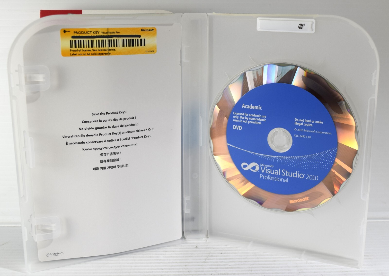 Microsoft Visual Studio 2010 Professional (Academic RETAIL Version) Product Key