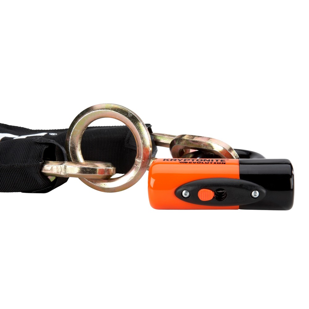 Kryptonite New York Cinch Ring Chain 1275 and Evolution Disc Lock Keyed 70cm