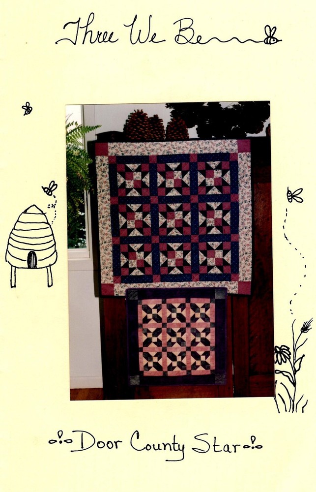 Door County Star Wall Quilt Pattern by Three We Be