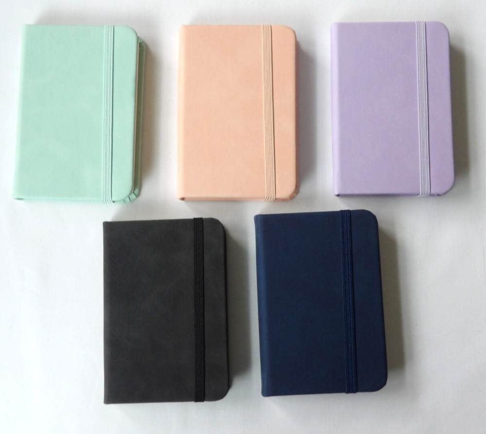 NEW Artificial Leather Mini Pocket Notebook with Pen