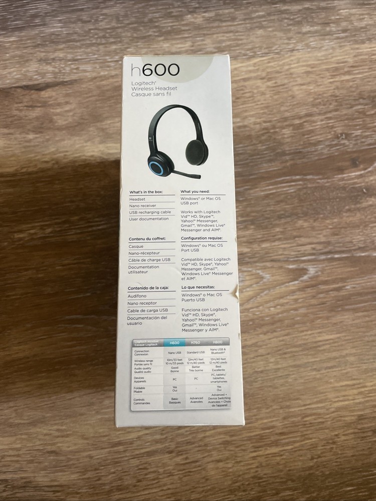 Logitech H600 Wireless Headset BRAND NEW SEALED