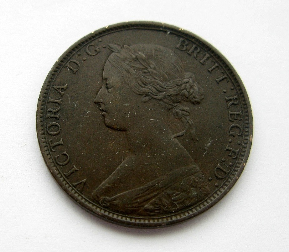 1864 New Brunswick Large One cent - NICE