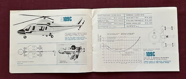 Agusta 109C 1975 Brochure