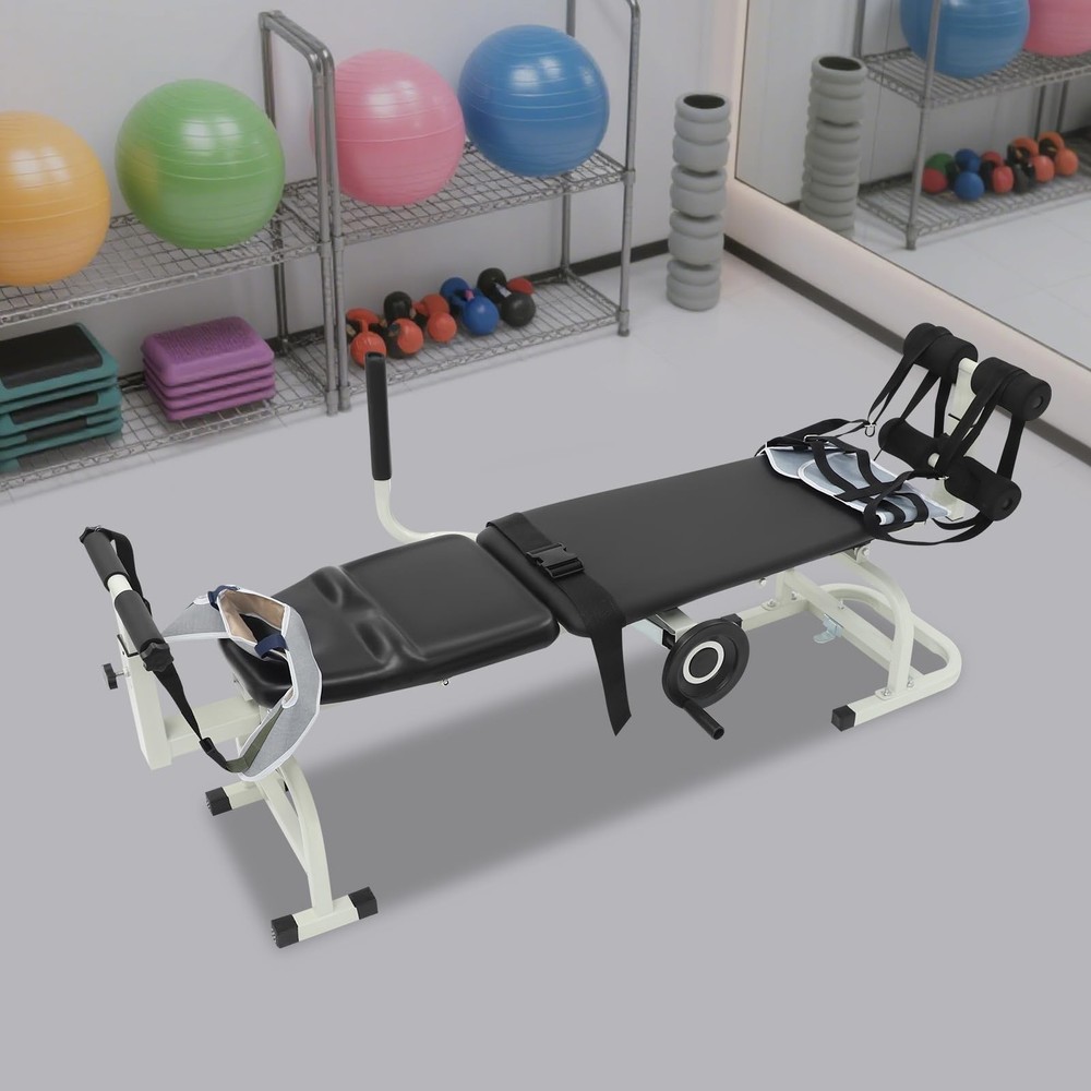 Back Stretch Bench Inversion Tables for Back Pain Spinal Decompression Tracti...