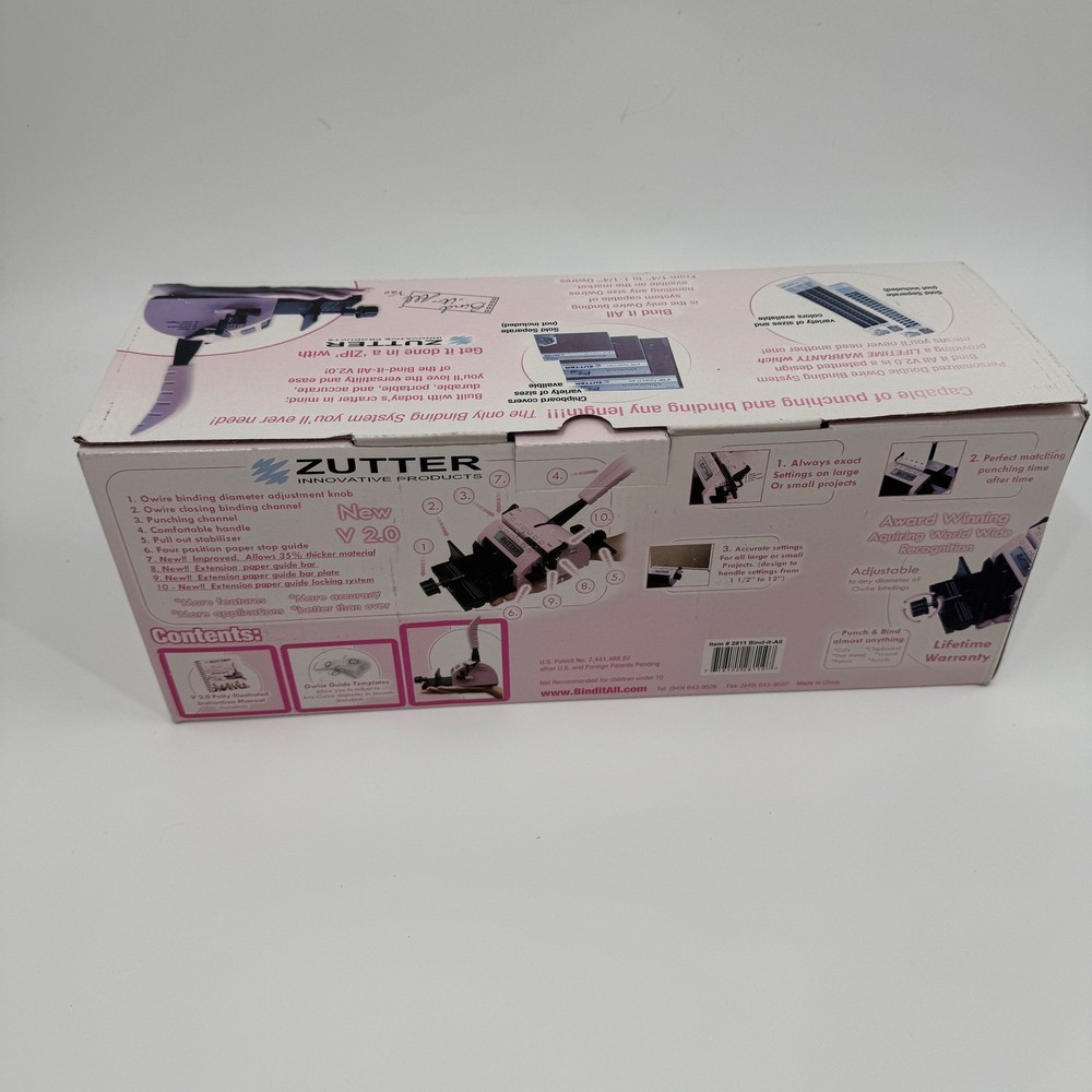 Zutter Bind It All Version 2.0 Original Wire Binding System + Wires Bundle
