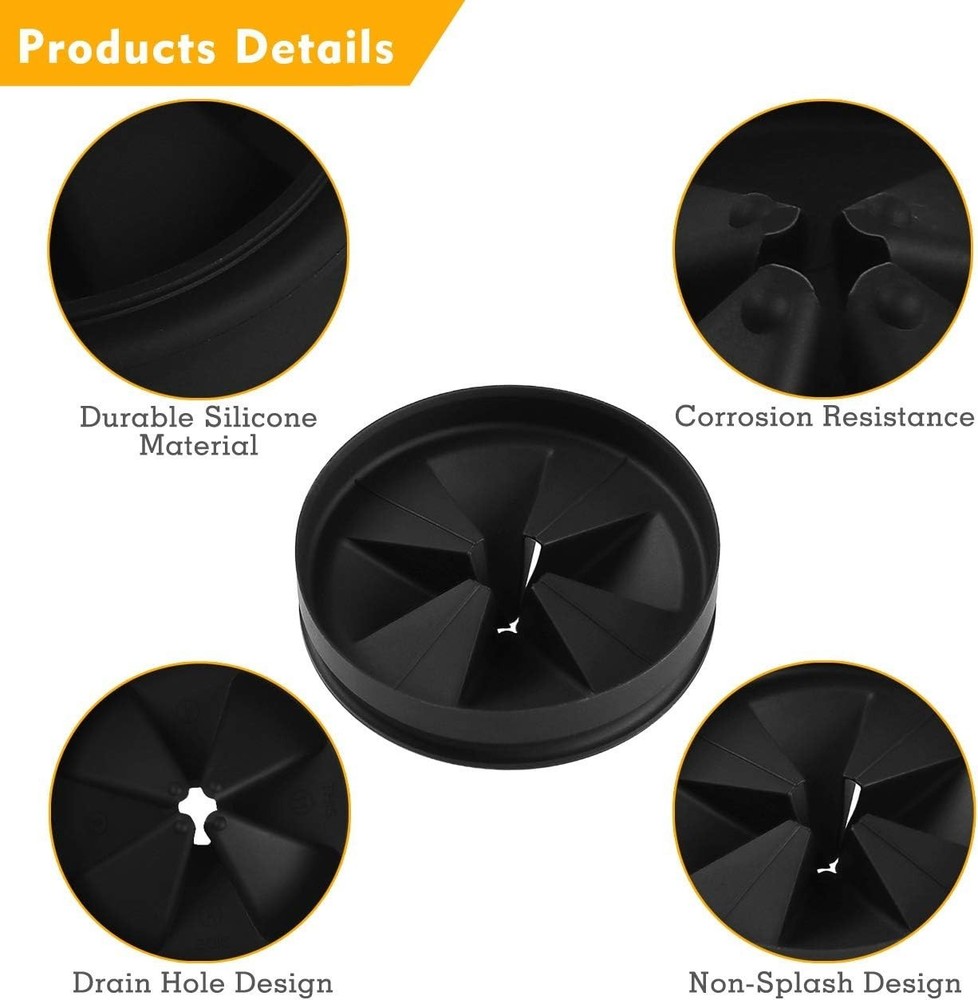 Versatile 3.25-Inch Silicone Sink Baffle - Easy Install Removable Splash Guard