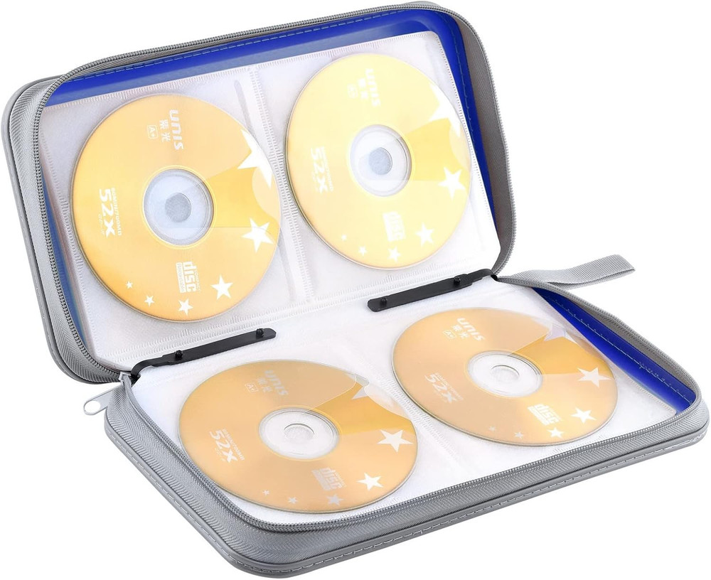 DVD Case, CD Case Holder Wallet Binder 96 Capacity CD/DVD Cases Storage