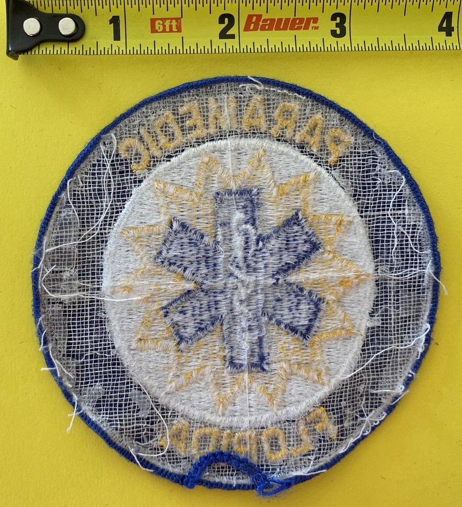 Florida PARAMEDIC Patch Medium Royal Blue Border Version FL.