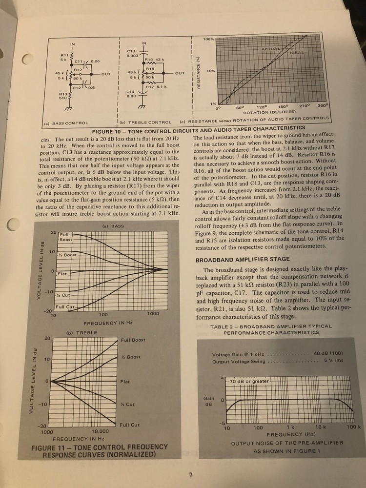 Motorola Electronics Manual Diagram Reference AN-420 Stereo Preamplifier