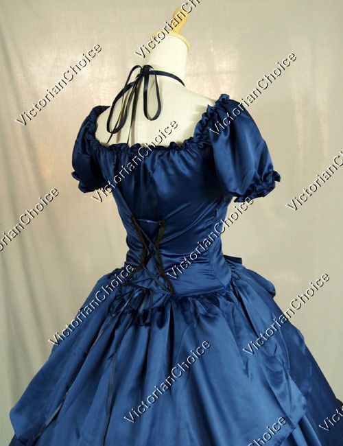 Victorian Belle Scarlett O'Hara Dress Fairytale Bridesmaid Gown Historical 206