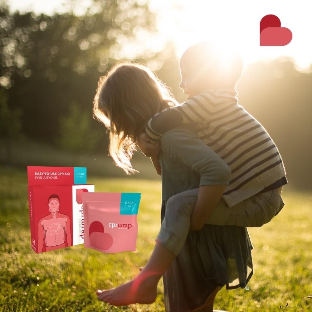 Child CPRWrap Kit Disposable Pediatric CPR Aid w/ Visual Instructions First Aide