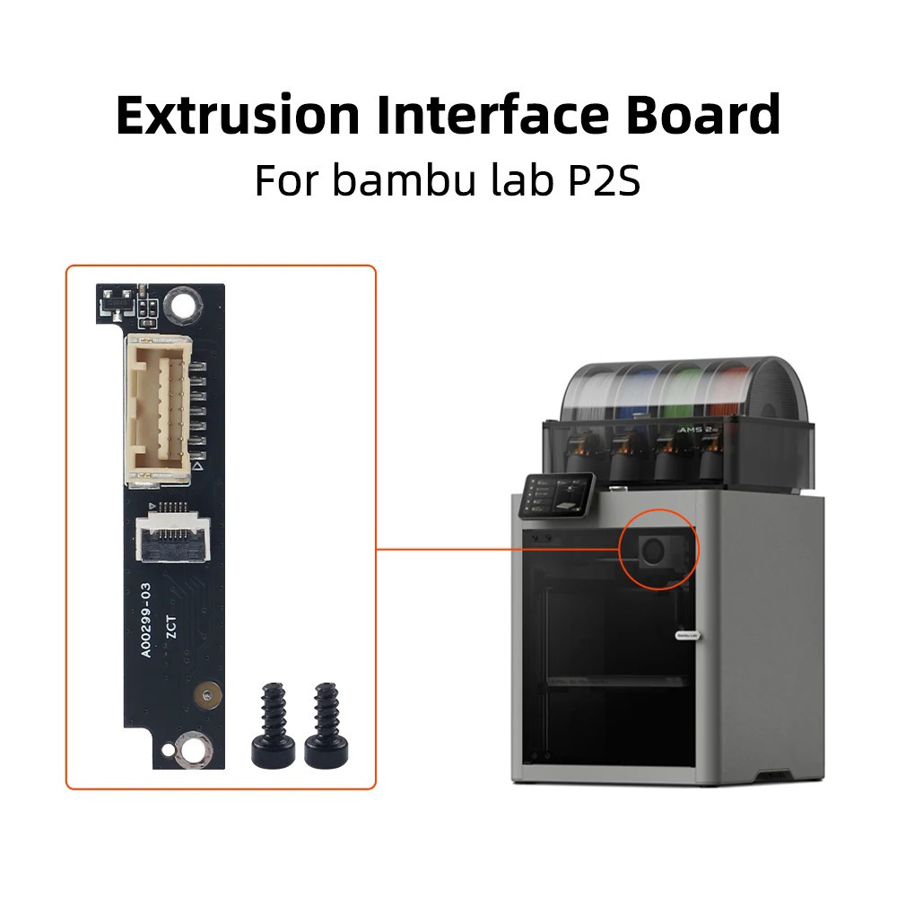 For Bambu lab P2S Extruder Interface Board Adapter Replacement