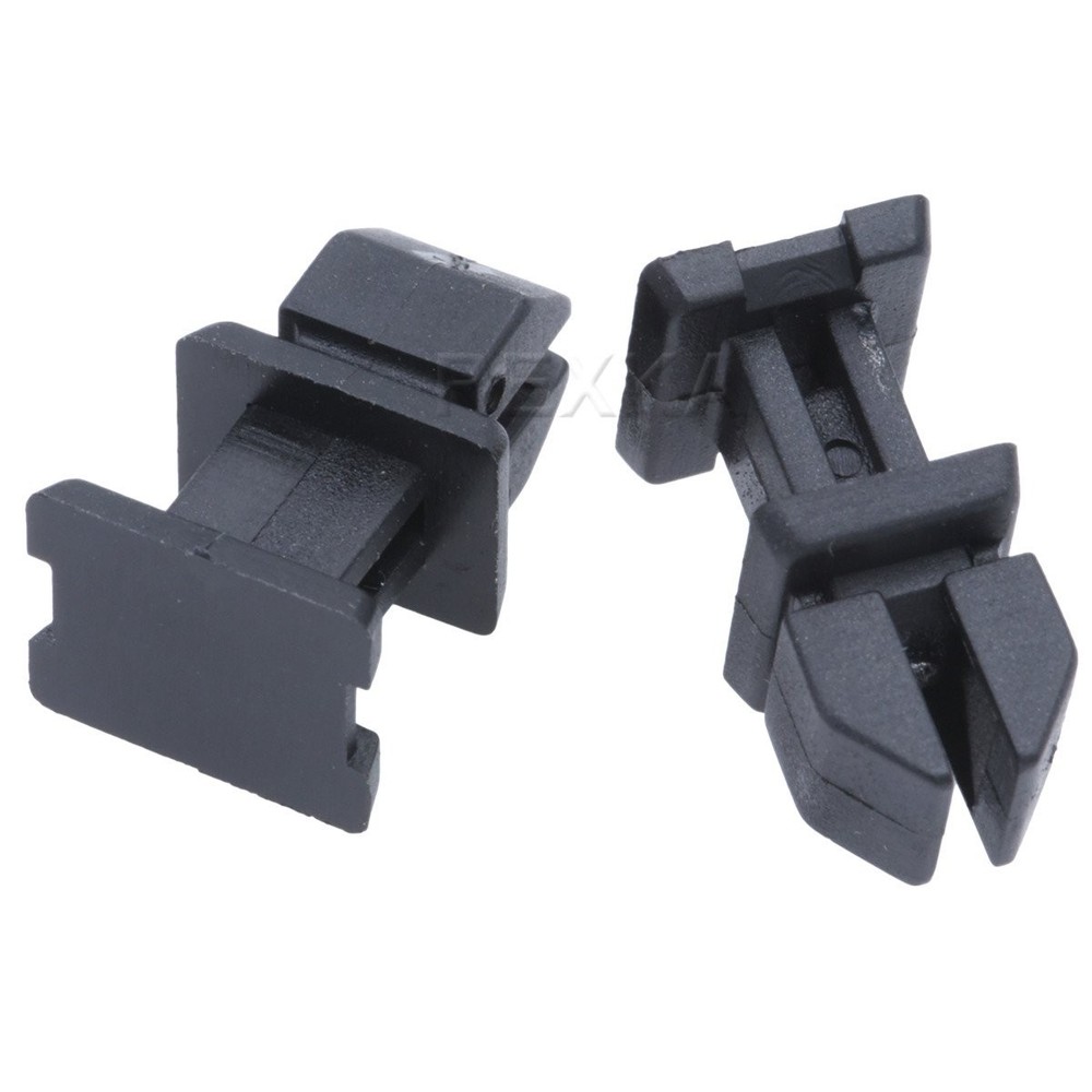 Rexka 30pcs Body Panel Trim Push-Type Retainer Clips One Size, black