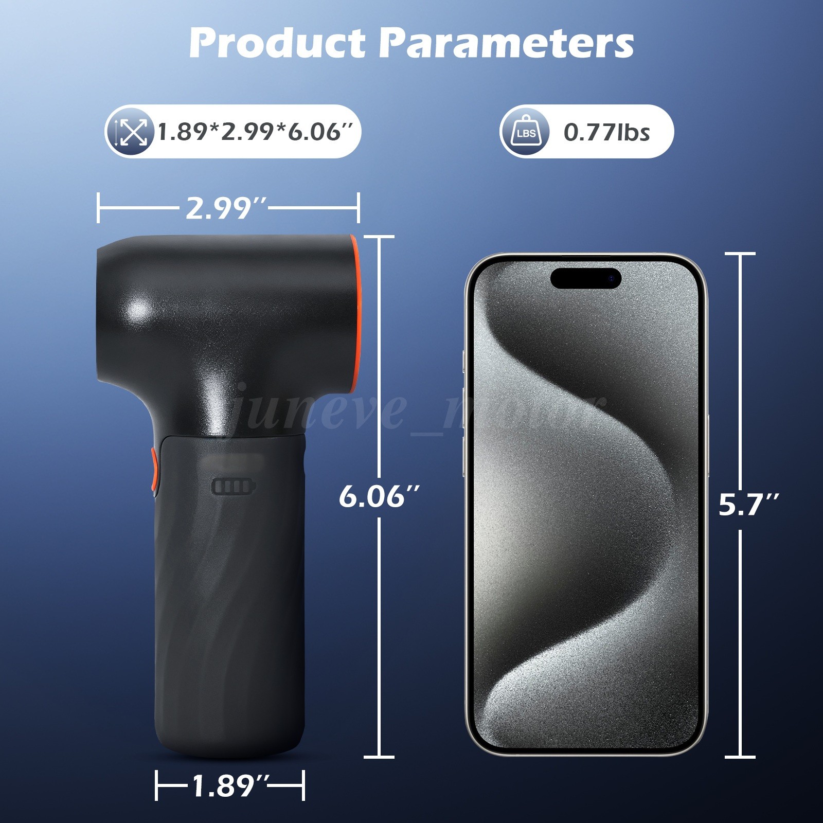 260000RPM Electric Air Duster Cordless Mini Jet Dry Blower Portable Turbo Fan US