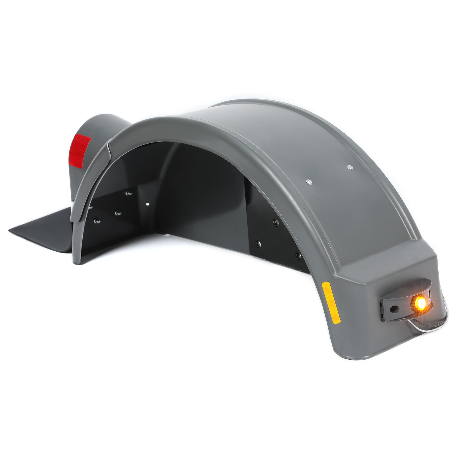 RH Fender Plastic Gray W/ Sealed Light For Demco Kar Kaddy Tow Dolly Trailer