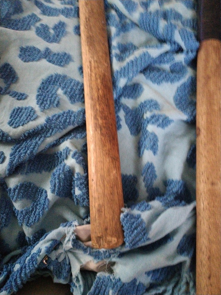 2 Vintage Double Bit Axe & Handle 27.5 Long Unknown Axe Very Good