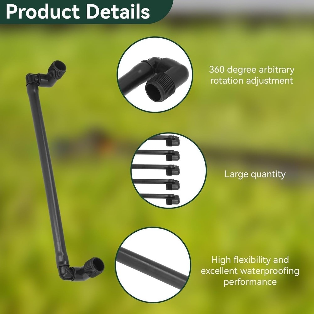 5PCS G3/4 External Thread Swing Joint Pipe, Pipe Swing Assembly, Rotatable Swing