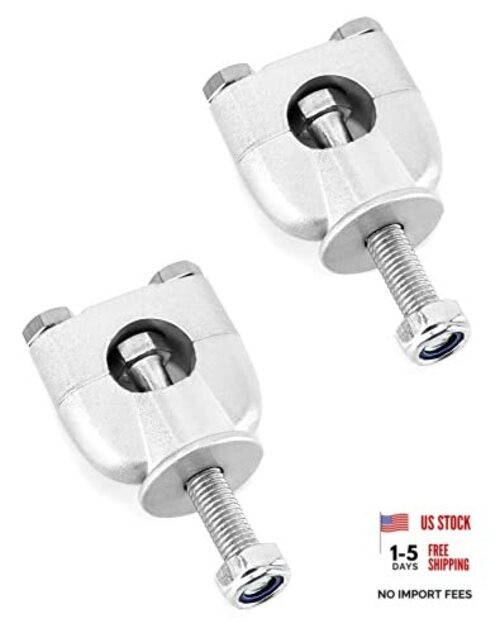 Motorcycle Handlebar Risers, 2 Pcs Universal Metal Handle Bar Risers for 7/8"