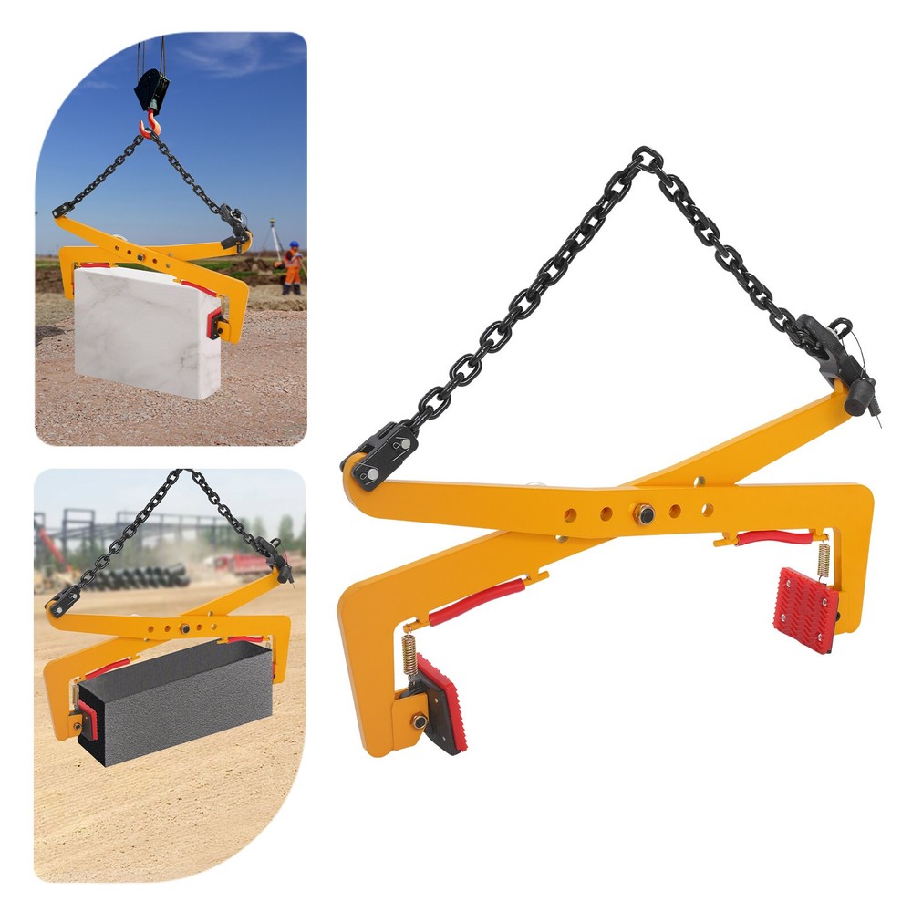 High-Strength Stone Lifting Clamp 500kg with Adjustable Width for Easy Use