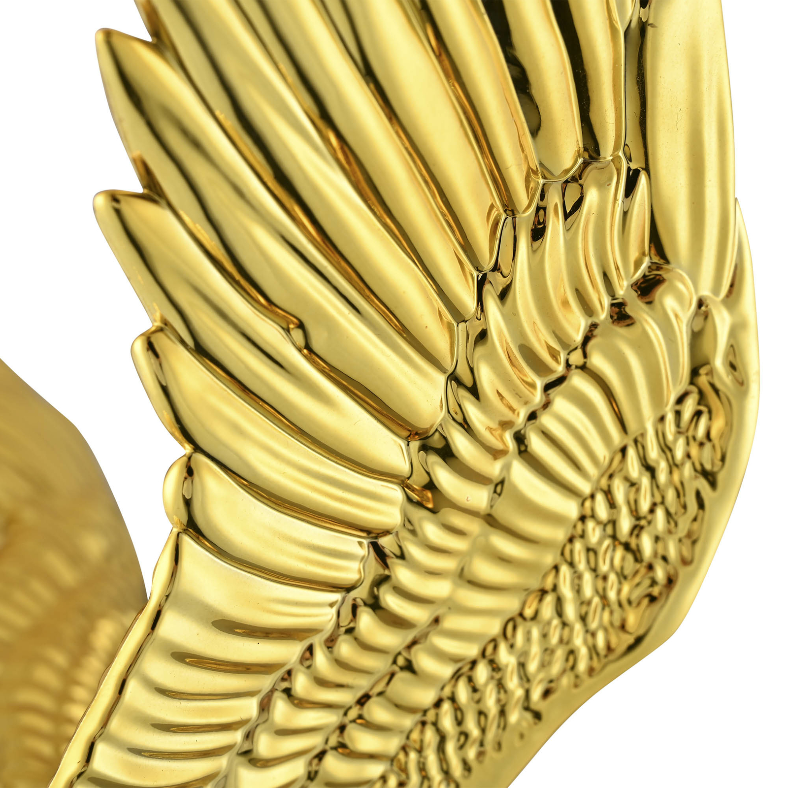 14" Flagpole Eagle Topper Finial Ornament for Telescopic Pole Gold Yard Outdoor