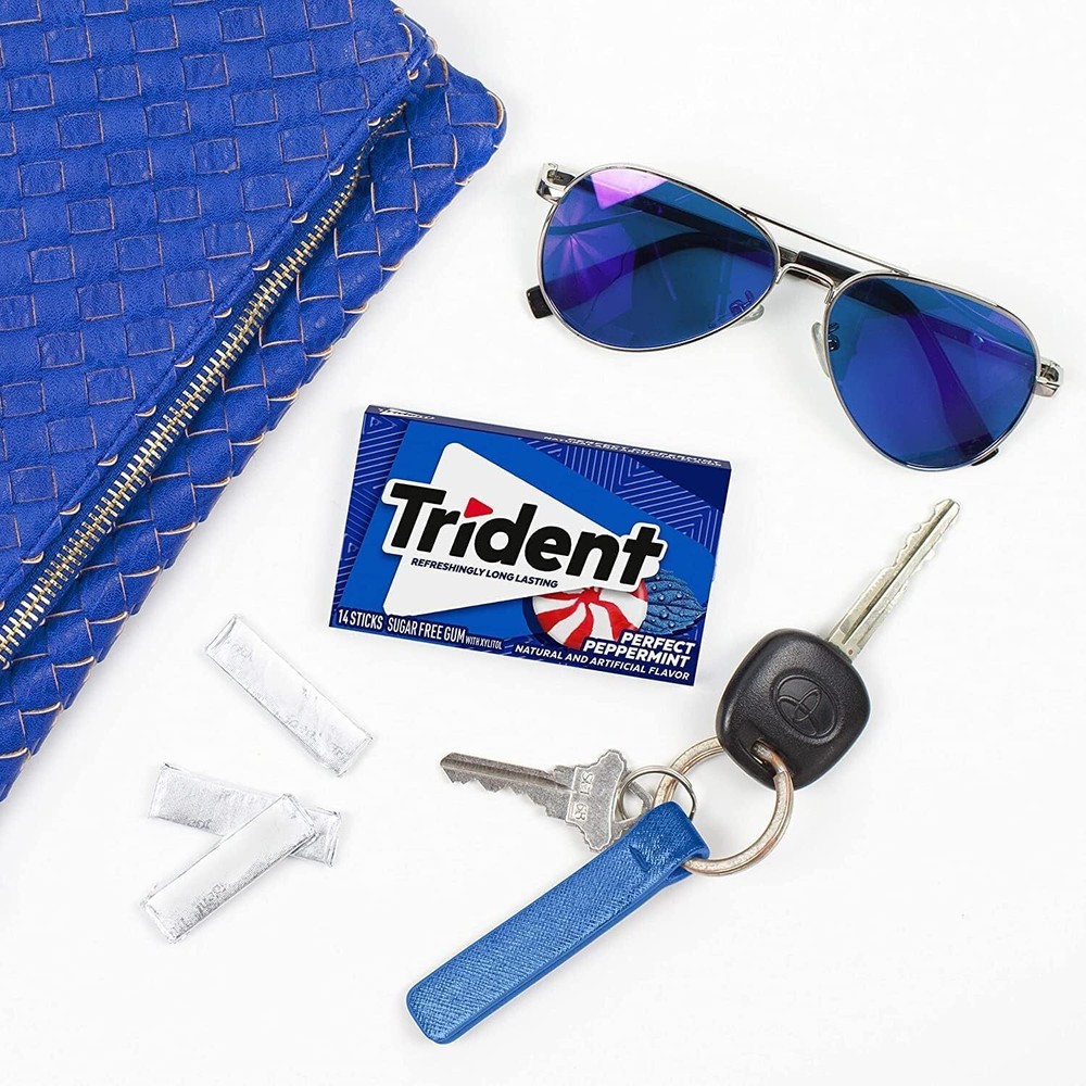 Mondelez Global Trident Peppermint, 14 ct