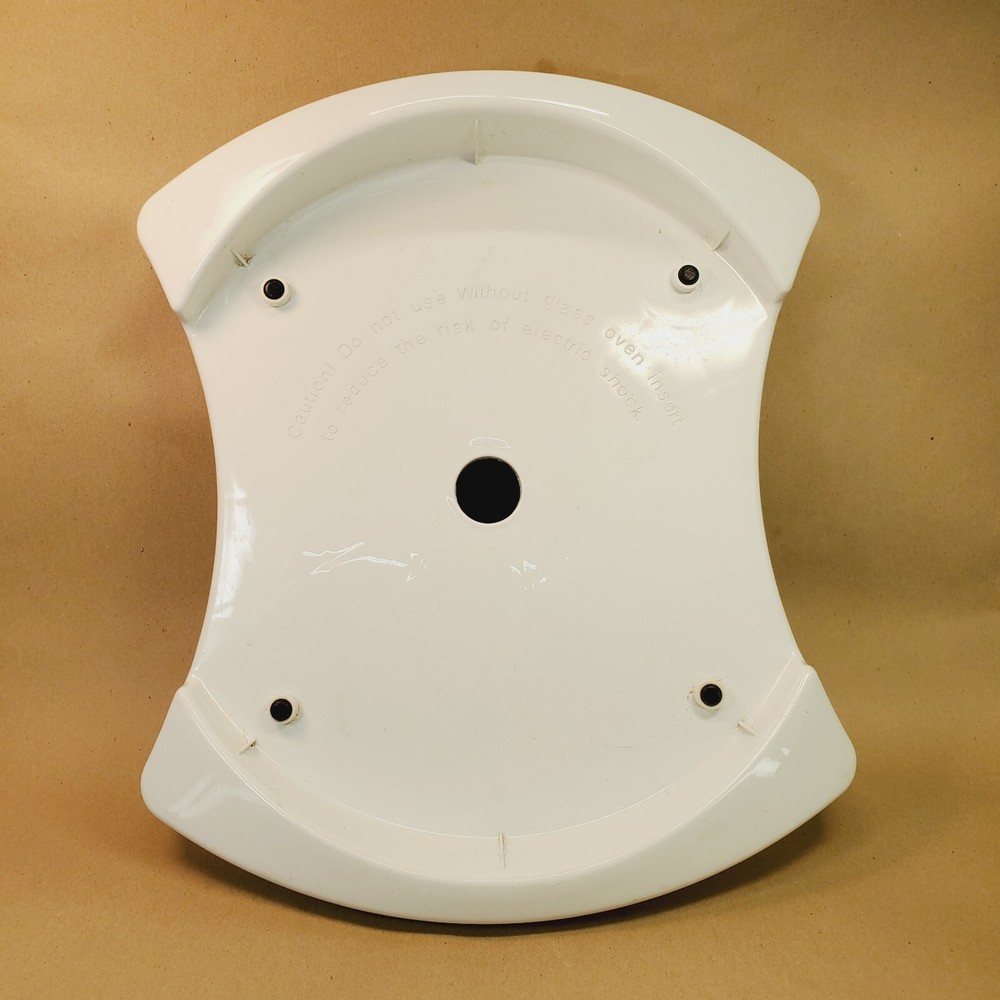 Thane Flavor Wave Deluxe Oven Replacement Part White Plastic Bottom Base