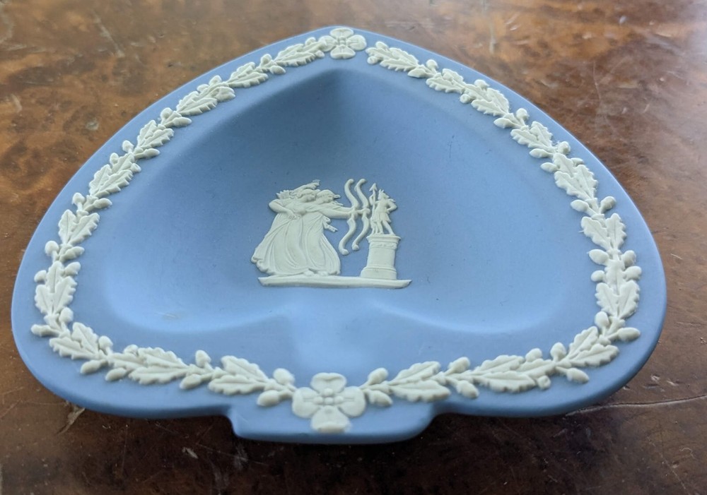 Wedgwood Jasperware Blue Spade Shape Tray