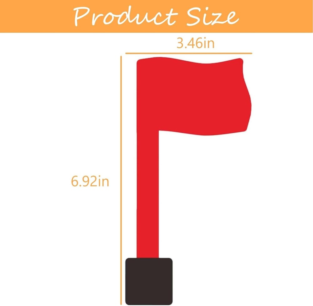 Mailbox Replacement Flag Kit Red Flag for Mailbox Universal Replacement with ...