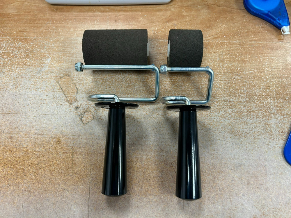 3" and 1.5" Stencil Roller Handles with rollers