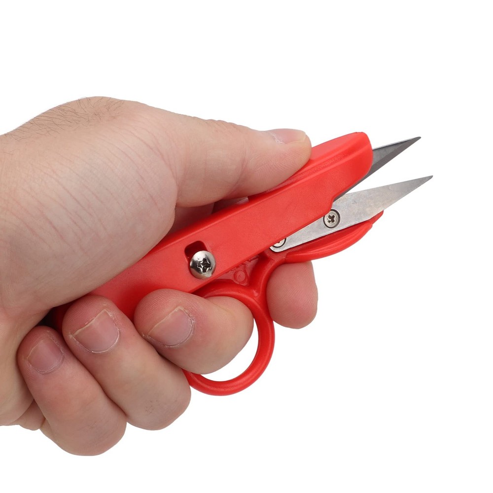 3Pcs Compact Red Stainless Steel Thread Snips, Small Sewing Scissors for Stit...
