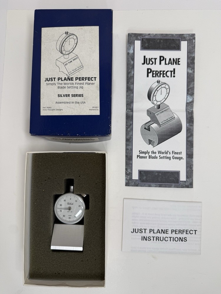 Just Plane Perfect Planer Jig, Silver Series, Original box, with Instructions