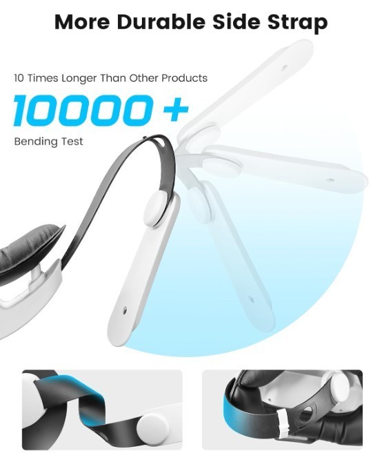 MQ2000 Series Oculus Quest 2/3 Replaceable Head Strap No Battery New