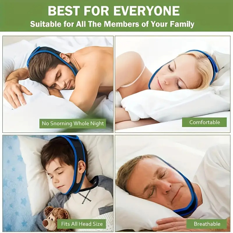 2* Anti Snoring Chin Strap Chin Strap for Sleeping,Snoring Solution Comfortable