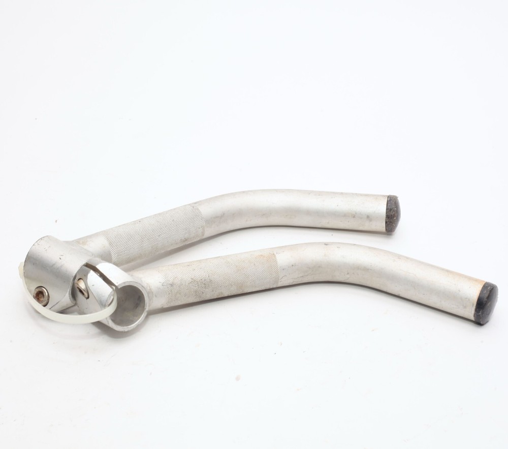 Control Tech Control Stix II Lite 8" MTB Bar Ends 1990s Silver Anodized Aluminum
