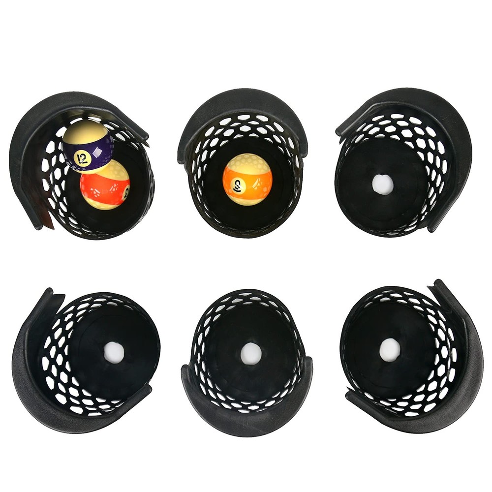 Pool Table Pockets Set of 6 Replacement Billiard Table Plastic Web Pockets
