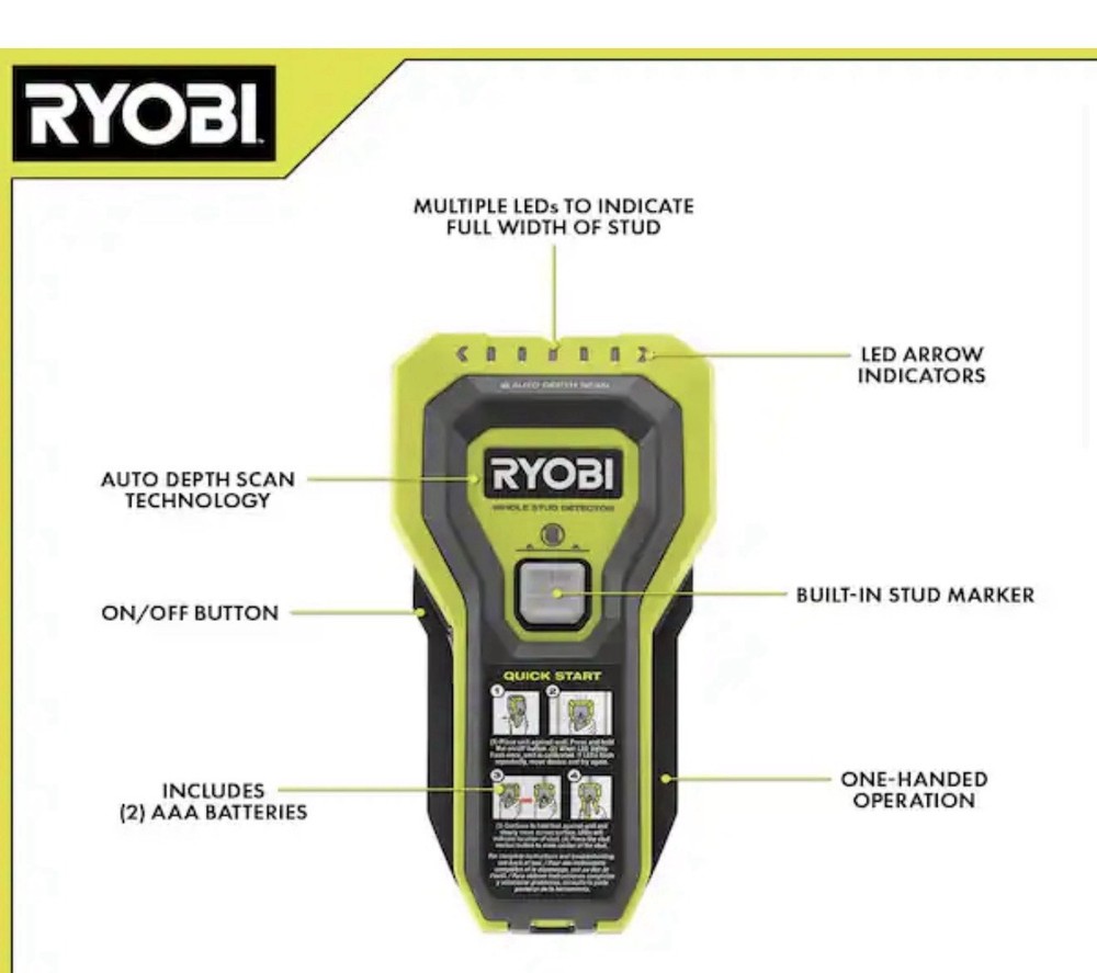 Ryobi Whole Stud Detector - ESF5002