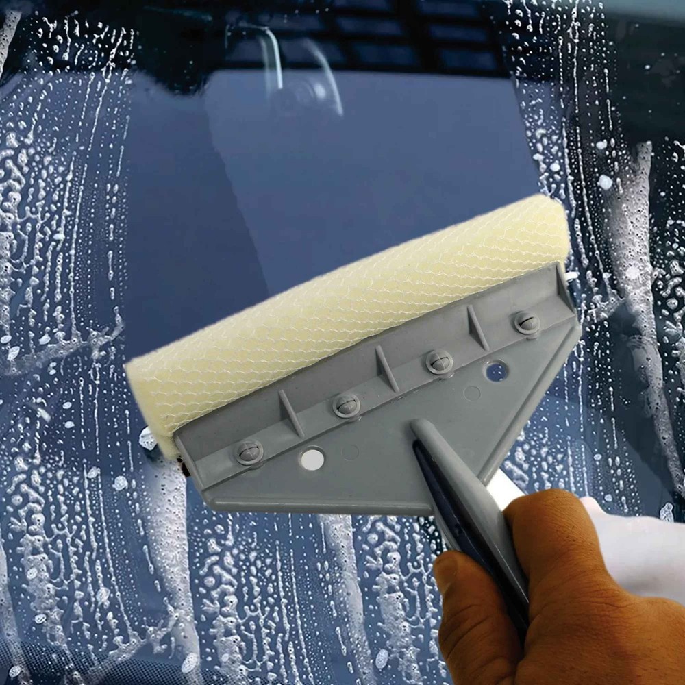 2-in-1 squeegee for cleaning car windows