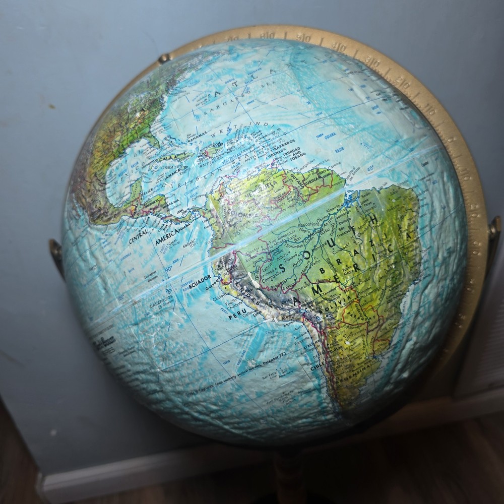Replogle Treasury Floor Globe, Blue 12" Rough Surface