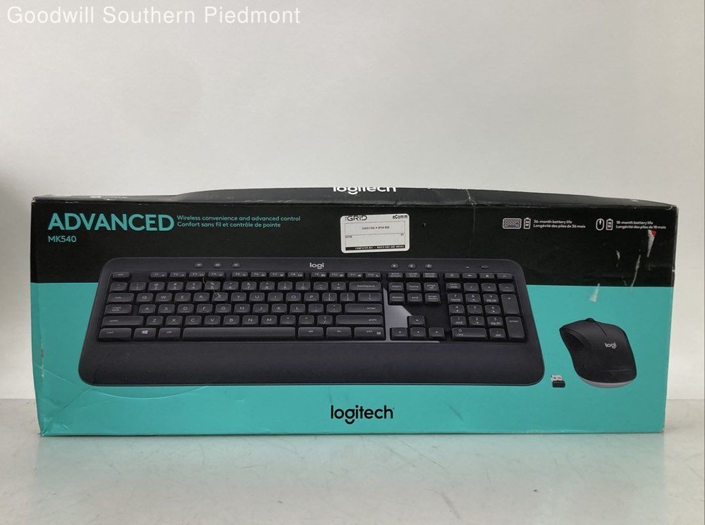 Logitech Advanced MK540 Wireless Keyboard & Mouse Combo - Open Box